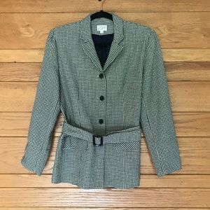 Vintage Ann Taylor Loft checkered blazer